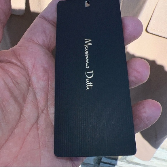 Massimo Dutti Women's Mid-length Woolen Coat Double-breasted Wool Coat - Picture 3 of 9